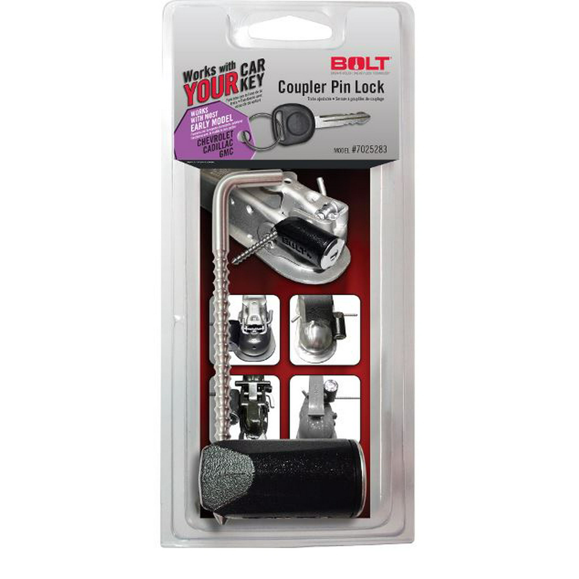Bolt 7025283 Trailer Coupler Pin Lock for Early Model Chevrolet GMC Buick Hummer Cadillac Oldsmobile and Pontiac Keys Bolt 7025283 Trailer Coupler Pin Lock for Early Model Chevrolet GMC Buick Hummer Cadillac Oldsmobile and Pontiac Keys